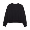 BLUZA DAMSKA FOX WORDMARK OVERSIZED FLEECE CREW BLACK XS